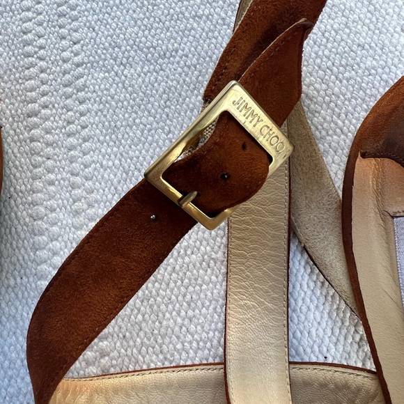 Jimmy Choo 6” Heels Brown Suede Size 39 - Picture 6 of 12